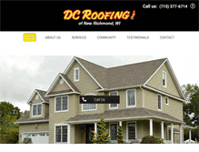 Tablet Screenshot of dcroofinginc.com